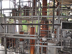 Column Still Habitation Clement Distillery auf Martinique